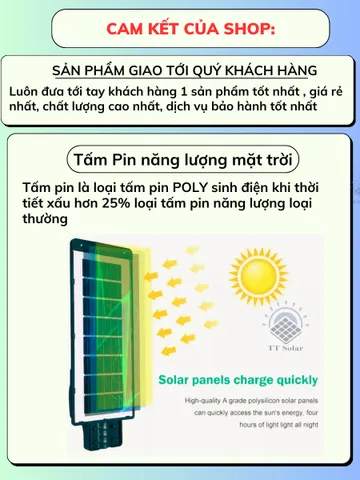 Đèn Năng Lượng Mặt Trời,Đèn Led trang tri Liền Thể 500w, 400w Cảm Biến Chuyển Động,BH 2 năm