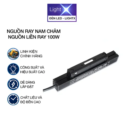 Bộ Nguồn 48V Cấp Điện Cho Hệ Đèn Ray Nam Châm Gồm Bộ Nguồn Gắn Trực Tiếp Và Bộ Nguồn Tổ Ong Công Suất 100W - 200W - 30