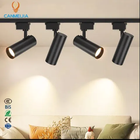 COMBO 4 Đèn rọi ray COB 20w 30w và 1  Thanh Ray  trang trí cửa hàng, shop quần áo, giầy dép,BH 2 năm
