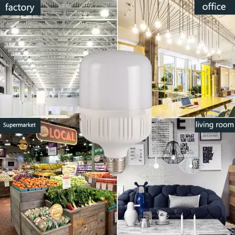 Bóng đèn LED trụ tròn 60w, 50w, 30W 20W ánh sáng trắng , hàng cao cấp loại siêu sáng, tản nhiệt nhôm