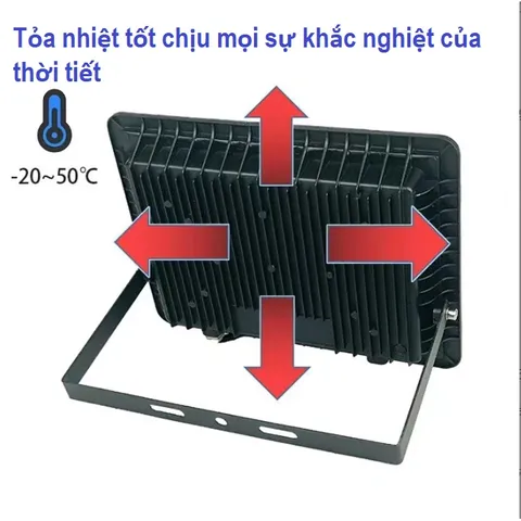 Đèn Pha Led Siêu Sáng Ngoài Trời Chống Nước điện 220V, Tiết Kiệm Điện Năng 100w, 150w, 200w BH 1 năm
