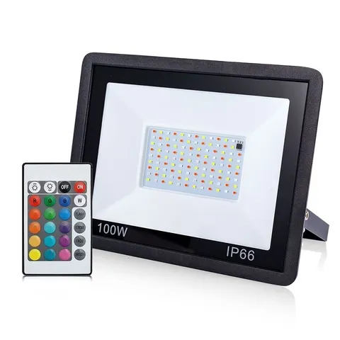 Đèn Pha Led Đổi màu RGB 100W 50W Có Điều Khiển Bh 2 năm