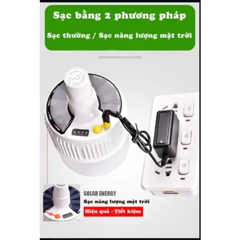 Đèn Năng lượng Mặt trời đèn Led tích điện 100w có điều khiển từ xa-V50 - tiếp kiệm chi phí và tiện lợi