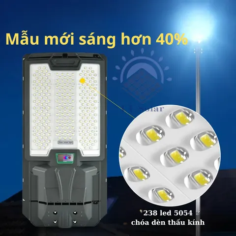 Đèn Năng Lượng Mặt Trời Sân Vườn TT SOLAR Đèn Liền Thể Kép 1200W, 100W, 800W, Cảm Biến Chuyển Động