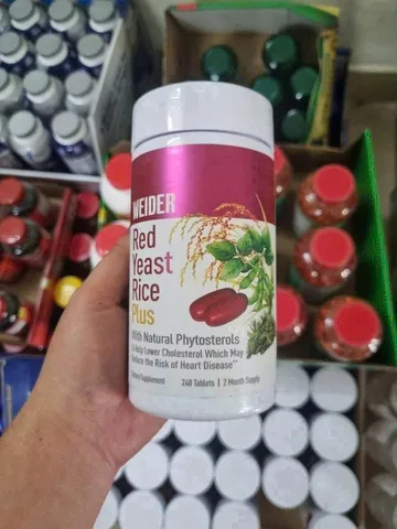 VIÊN MEN GẠO ĐỎ WEIDER RED YEAST RICE GIẢM CHOLESTEROL, BẢO VỆ TIM MẠCH