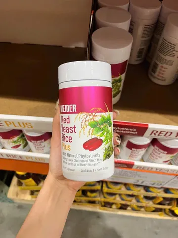 VIÊN MEN GẠO ĐỎ WEIDER RED YEAST RICE GIẢM CHOLESTEROL, BẢO VỆ TIM MẠCH