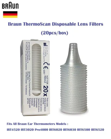 Đầu Bọc Mũi Nhiệt Kế Braun Thay Thế Cho Nhiệt Kế Đo Tai Braun Thermoscan 3, 5, 7, IRT 6520, IRT 6500, IRT3030... Hàng Mỹ