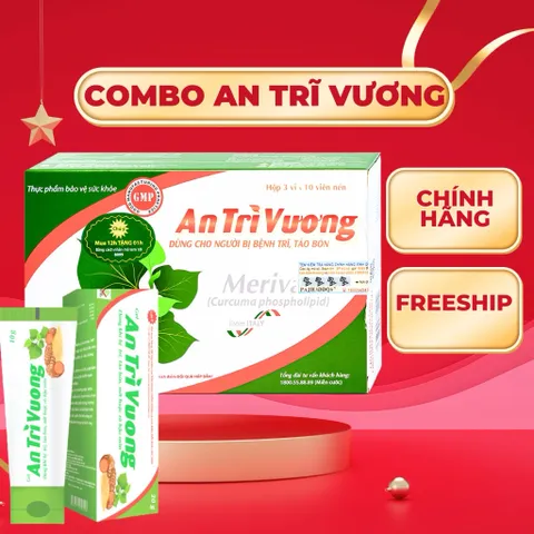 Viên Uống An Trĩ Vương Cải Thiện Tình Trạng Trĩ, Táo Bón hộp 30 viên