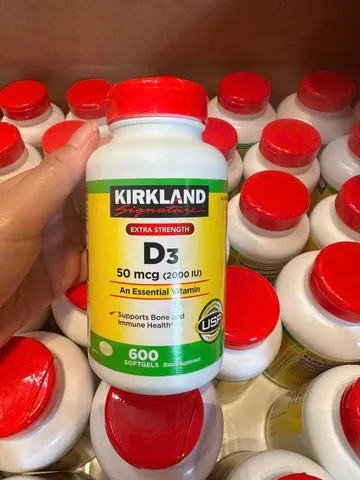 Viên uống Vitamin D3 Kirkland Extra Strength của Mỹ