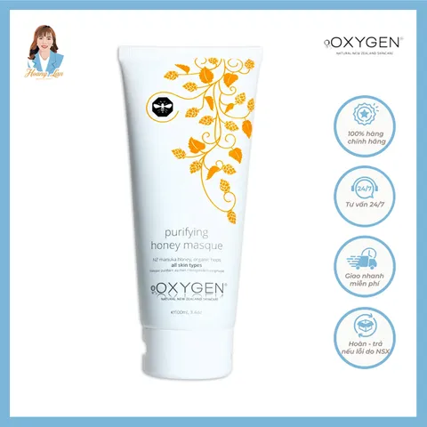Mặt nạ mật ong manuka và hoa bia cho mọi loại da New Zealand OXYGEN Purifying Honey Masque 100ml