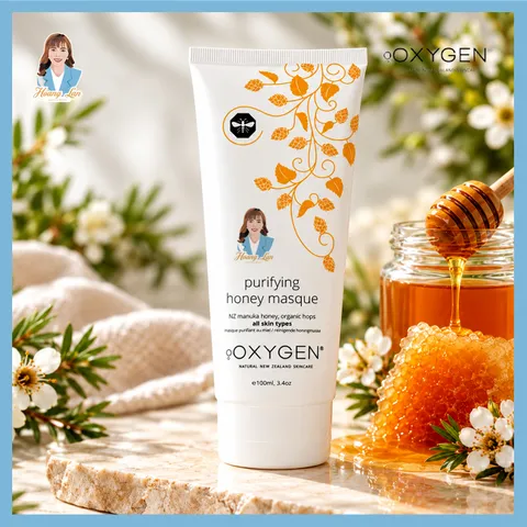 Mặt nạ mật ong manuka và hoa bia cho mọi loại da New Zealand OXYGEN Purifying Honey Masque 100ml