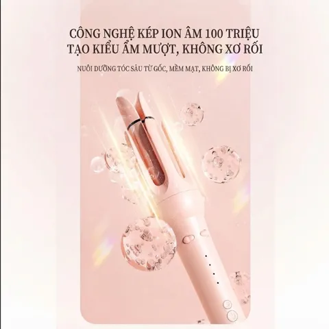 [5 trong 1] Máy Uốn Tóc Tự Động 32mm Ion Âm | Uốn Lọn To, Sóng Bồng Bềnh, Giữ Nếp Lâu