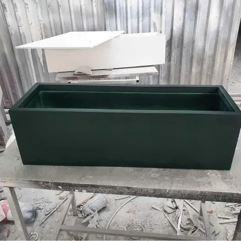 Chậu Nhựa composite chữ nhật chất liệu PVC FOAM siêu nhẹ, chậu trồng cây, ban công,sân vườn nuôi cá. độ bền cao