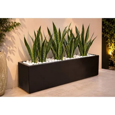 chậu nhựa Composite chữ nhật.chậu trồng cây chống nắng chống nước độ bền  cao