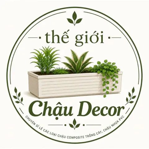 Chậu nhựa composite chữ nhật, chậu trồng cây ban công, sân vườn bền đẹp