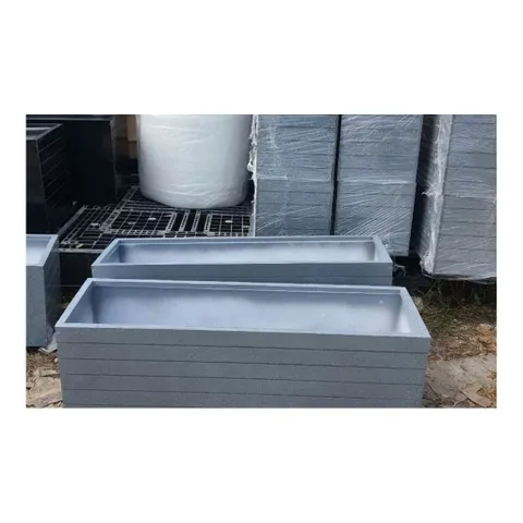 chậu nhựa composite chữ nhật, chậu trồng cây siêu nhẹ chống nước độ bền cao