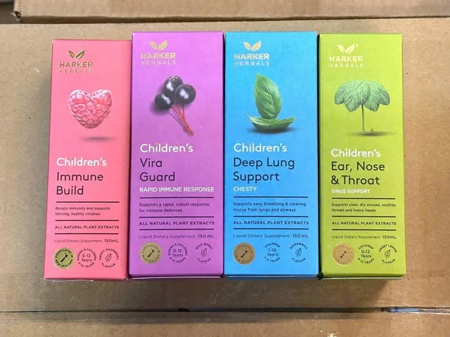 Siro Harker Herbals Children's Vira Guard |150 mL| Kích hoạt hệ miễn dịch cấp tốc & Tăng cường sức đề kháng tự nhiên cho trẻ từ 6 tháng tuổi trở lên [S/P Chuẩn NZ không tem]