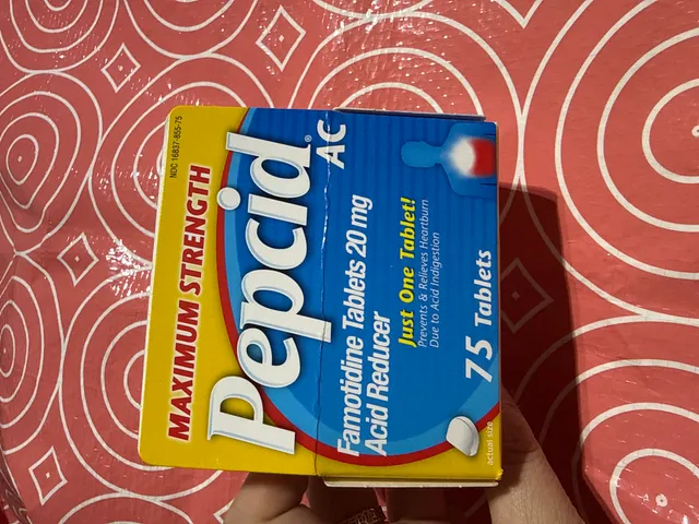 giảm axit Pepsidid AC 20 mg, 75 viên, giảm đau và ngăn ngừa ợ chua do axit dạ dày.