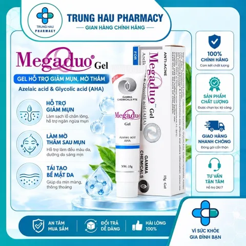 Gel Megaduo hỗ trợ ngừa mụn trứng cá, ngừa thâm, dưỡng da (15g)