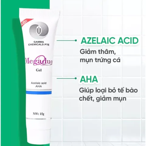 Gel Megaduo hỗ trợ ngừa mụn trứng cá, ngừa thâm, dưỡng da (15g)