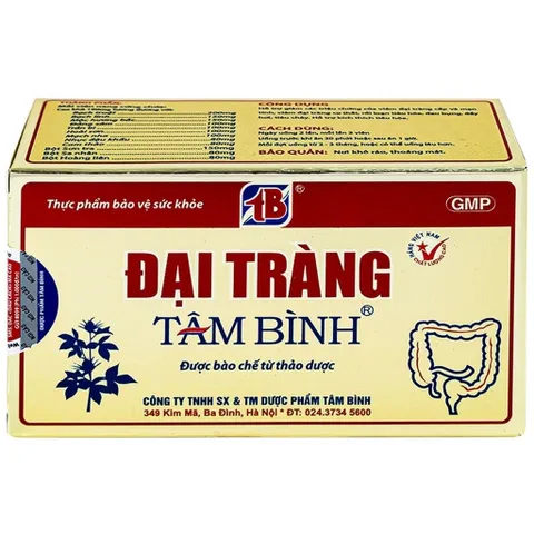 Viên giảm viêm đại tràng cấp và mãn tính Đại Tràng Tâm Bình (5 vỉ x 12 viên) 858828