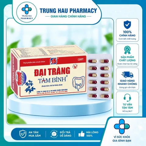 Viên giảm viêm đại tràng cấp và mãn tính Đại Tràng Tâm Bình (5 vỉ x 12 viên) 858828