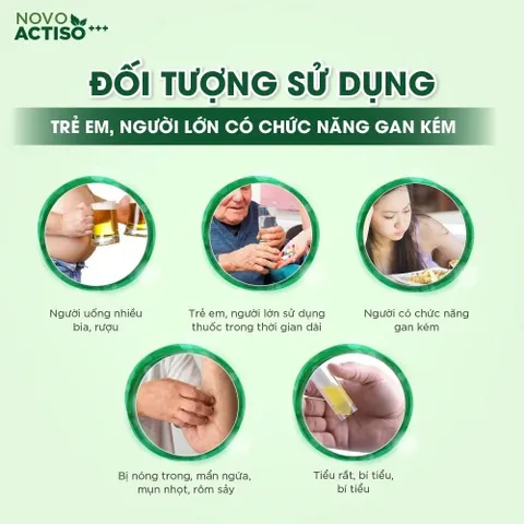 Ống uống bổ gan NovoActiso - Hỗ trợ cải thiện chức năng gan, phù hợp cho người có chức năng gan kém