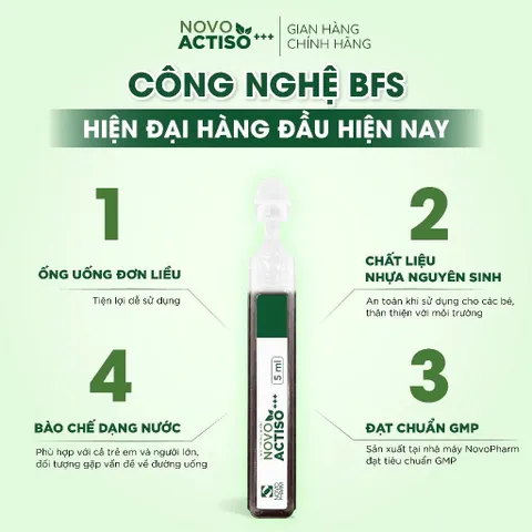 Ống uống bổ gan NovoActiso - Hỗ trợ cải thiện chức năng gan, phù hợp cho người có chức năng gan kém