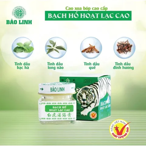 Cao Xoa Bóp Bạch Hổ Hoạt Lạc Cao 20g – Giảm đau nhức xương khớp nhanh chóng