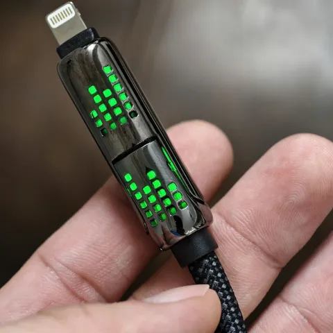 Cáp sạc đa năng 4 trong 1 bọc dù siêu bền sạc nhanh 240W dài 2m có đèn LED RGB - Dây To