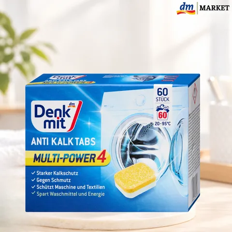 Viên vệ sinh tẩy rửa lồng máy giặt Denkmit, hộp 60 viên