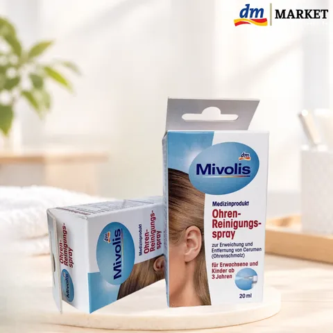 Xịt tan ráy tai Mivolis, an toàn,dễ sử dụng,làm sạch ráy tai,lọ 20ml