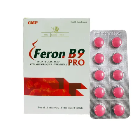 Bổ sung sắt và vitamin Feron B9 Mediphar pro bổ sung khoáng chất