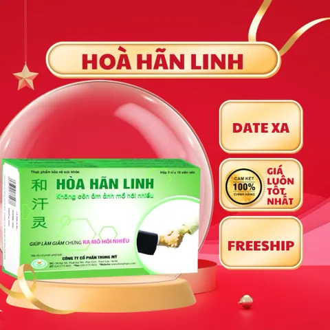 Hòa Hãn Linh giúp giảm chứng ra nhiều mồ hôi, giảm tình trạng hồi hộp, lo âu, mệt mỏi