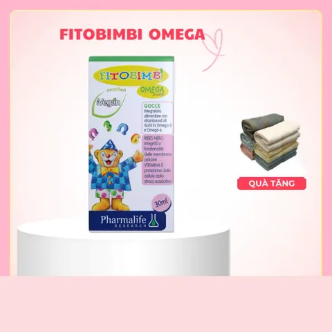 Siro Hỗ Trợ Phát Triển Não Bộ, Tốt Cho Mắt FITOBIMBI OMEGA JUNIOR, Omega Thực Vật Chai 30ml