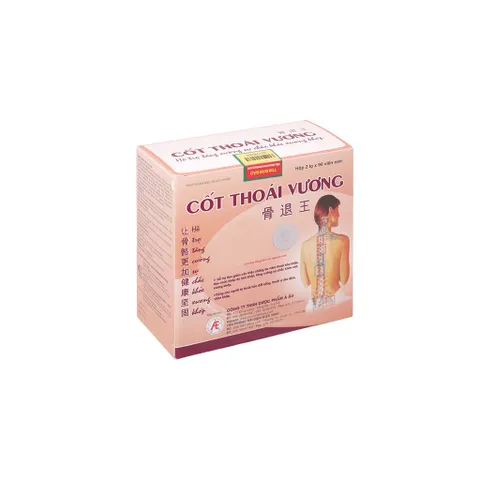 Cốt Thoái Vương 180 viên giúp giảm thoái hóa, đau vai gáy từ thảo dược từ DƯỢC PHẨM Á ÂU