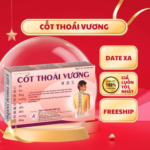 Cốt Thoái Vương Dược Phẩm Á Âu – Hỗ Trợ Xương Khớp, Giảm Đau Mỏi Vai Gáy, Cổ Lưng Từ Thảo Dược