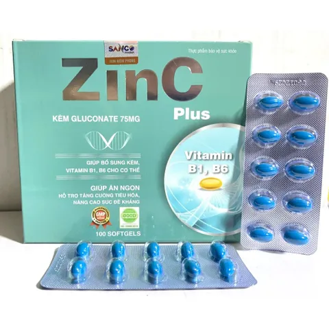 Zin c Plus zinc bổ sung kẽm, hỗ trợ ăn ngon, tăng cường sức khỏe, tăng sức đề kháng, miễn dịch chống còi xương 