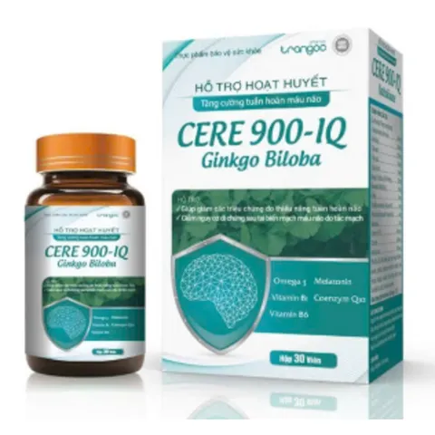 Ginkgo Biloba Care 900 IQ Bổ Sung Dưỡng Chất Cho Não, hoạt huyết dưỡng não viên nang
