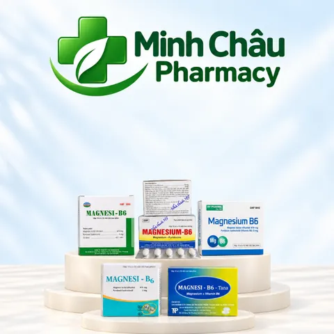 Viên uống Magnesium B6 - Bổ sung Magie và Vitamin B6 giúp giảm căng thẳng, đau đầu, mất ngủ (Hộp 100 viên)