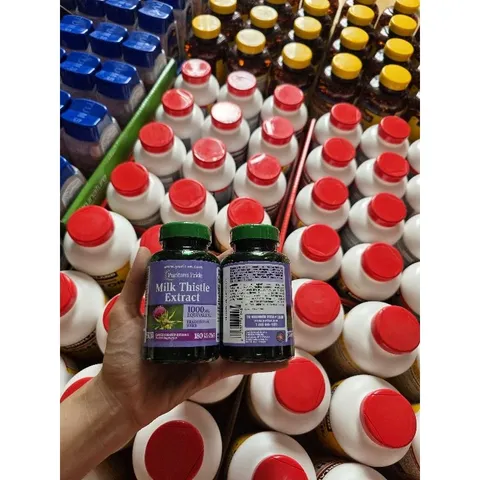 Bổ gan mỹ milk thisle extract 180v hàng mỹ chính hãng 859416