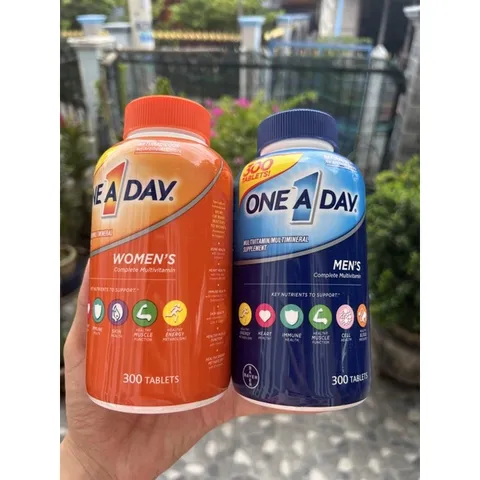 Viên One A Day Men'S Multivitamin Health Formula, 300 Viên và 200 viên cho Nam