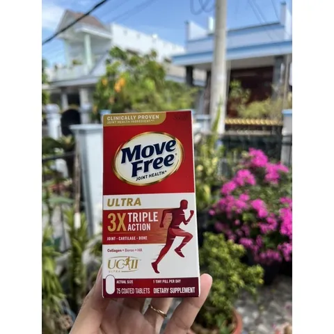 Viên Move Free Joint Health Ultra Type II Collagen + Boron + HA Hộp 75 Viên