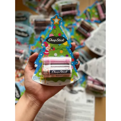 Set 4 cây Son Dưỡng Môi CHAPSTICK Nam /Nữ, Son Dưỡng Ẩm chính hãng (4g)