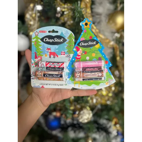 Set 4 cây Son Dưỡng Môi CHAPSTICK Nam /Nữ, Son Dưỡng Ẩm chính hãng (4g)