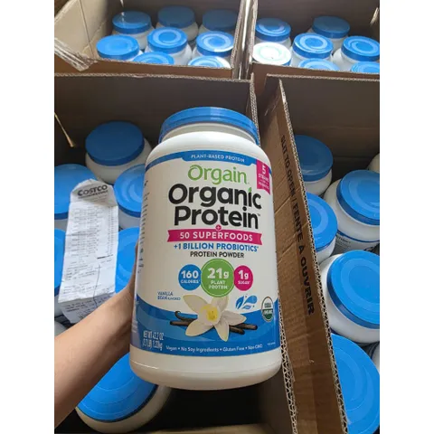 1.22ky Orgain Protein organic - Sữa hữu cơ thực vật SuperFood Protein powder, Vanilla Bean Vegan, Non GMO