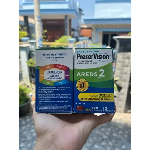 Viên uốn,g bổ mắt PreserVision Areds 2 Formula 120 viên Mỹ 859448