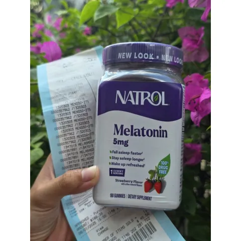 Kẹo ngủ Natrol Melatonin Gummies, hỗ trợ giấc ngủ, loại 5mg 180 viên
