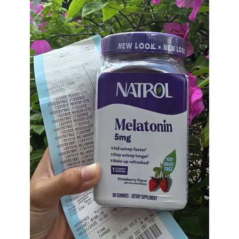Kẹo ngủ Natrol Melatonin Gummies, hỗ trợ giấc ngủ, loại 5mg 180 viên
