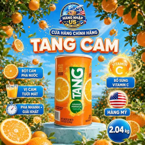 Bột Cam Tang 2.04kg Mỹ, Thơm Ngon,Giàu Vitamin C CHÍNH HÃNG